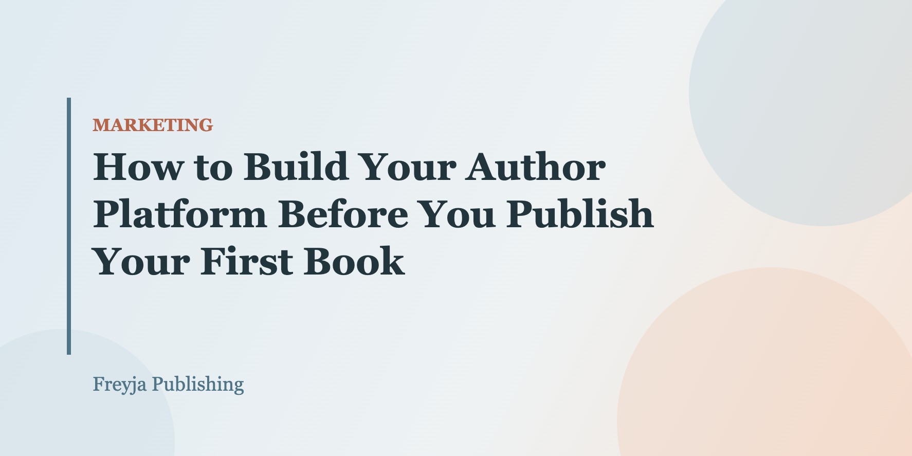 How to Build Your Author Platform Before You Publish Your First Book